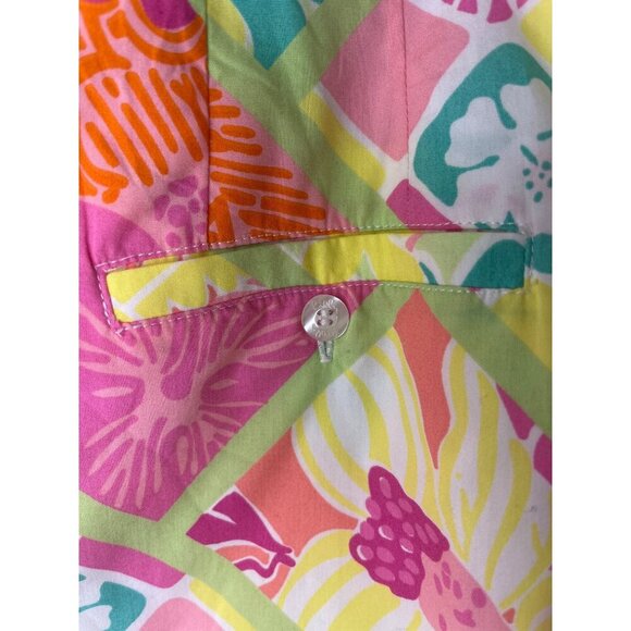 Lilly Pulitzer White Tag Skirt  Size 6 Patchwork Floral Theme Print Vintage - Picture 4 of 8